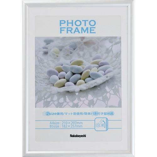 ナカバヤシ　ＰＶＣフォトフレーム／Ａ４・Ｂ５／ホワイト　フ-TPS-401-W