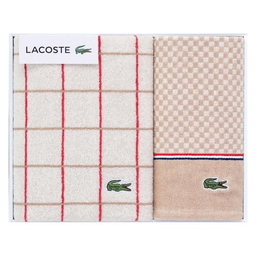 ラコステ Lコンセール スポーツ1P・ゲストタオル1P アイボリー LR30193_I(A3)送料無...