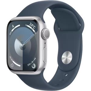 Apple Watch Series 9 41mm [ MR913J/A ] シルバー/ストームブルースポーツバンド M/L 4549995401066 新品未開封