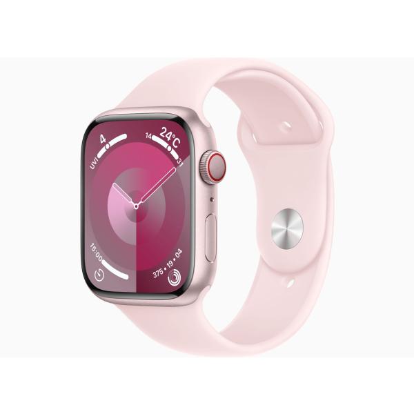 新品未開封 Apple Watch Series 9 ピンク/ライトピンクスポーツバンド M/L 4...