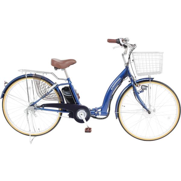 21テクノロジー 電動アシスト自転車 24インチ DA243 【コバルトブルー】折りたたみ 認定型式...