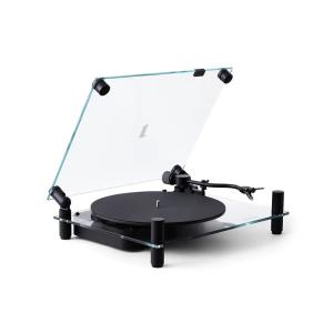 transparent turntable black