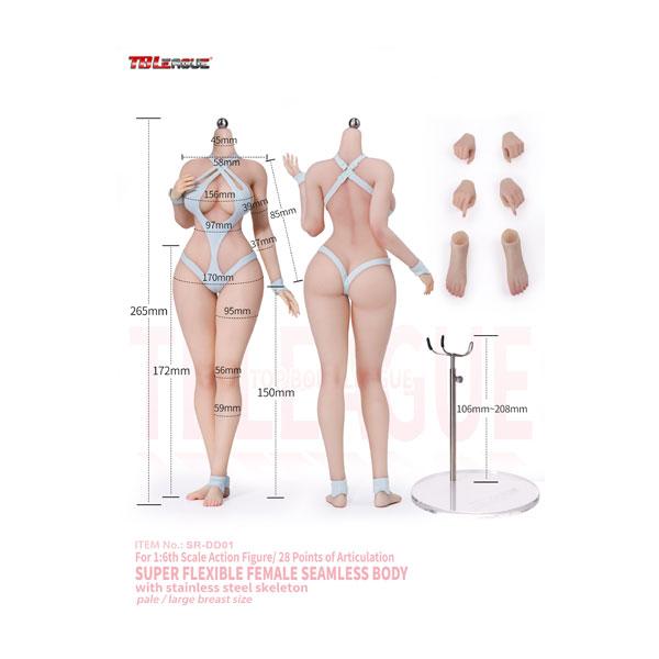 送料無料◆TBリーグ SR-DD01  アルーリングキティガール プラチナシリコン女性素体 ペールス...