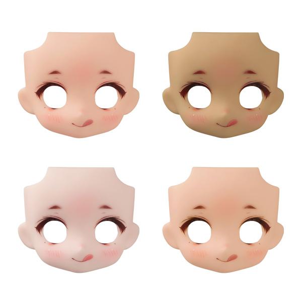 ねんどろいどどーる かすたむフェイス Make Up！：れにゃ01 4種セット (peach/cin...