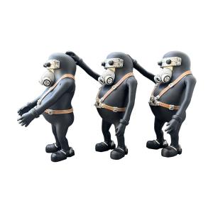 完売品！希少3体セット✴JUNK HEAD 1/1 「3バカ」 ソフビフィギュア 堀貴秀 films JUNK HEAD/ 3バカ 1/1 ソフビフィギュア 3体セット