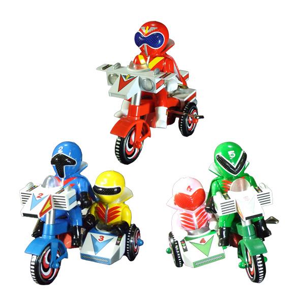 送料無料◆プレックス EX三輪車 秘密戦隊ゴレンジャー Bタイプ 全3種セット (アカ/アオ＋キ/ミ...