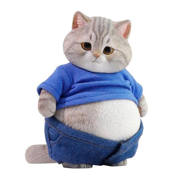 送料無料◆ダブルワン x リエジ 1/6 ぽっちゃりキャット サバトラ フィギュア D26011A ...