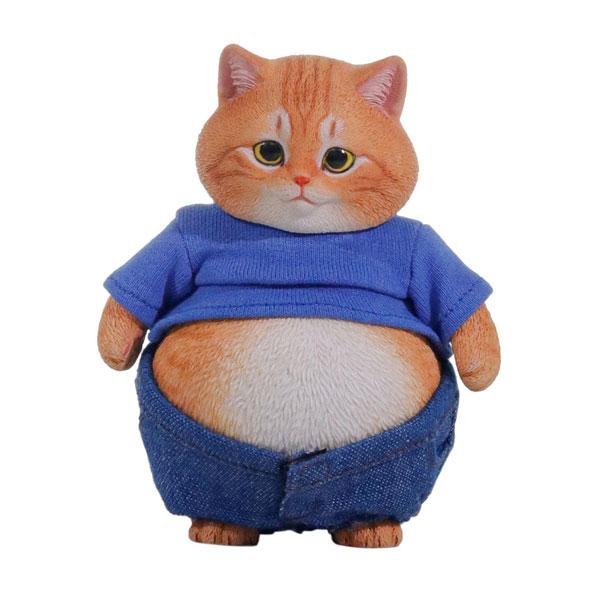 送料無料◆ダブルワン x リエジ 1/6 ぽっちゃりキャット 茶トラ フィギュア D26011B 【...