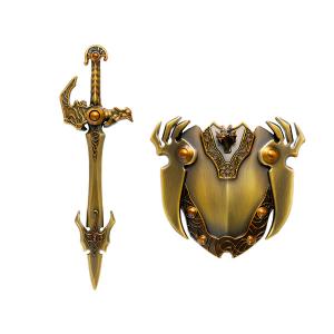 送料無料◆ドラゴンクエスト メタリックアイテムズギャラリースペシャル 天空の剣＆天空の盾 40周年バージョン フィギュア スクウェア・エニックス 【11月予約】