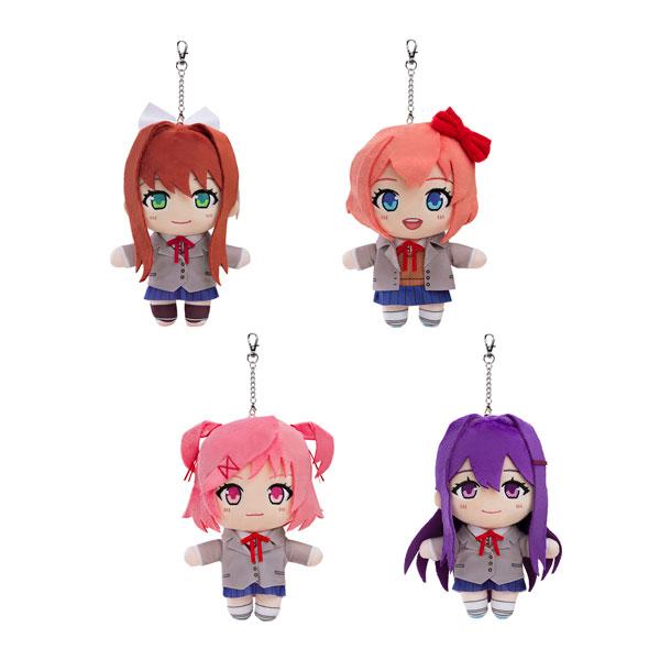 送料無料◆ドキドキ文芸部！ ぬいぐるみキーチェーン 4種セット (モニカ/サヨリ/ナツキ/ユリ) グ...