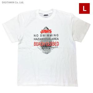 YUTAS ジョーズTシャツ JAWS Beach Closed WH Lサイズの商品画像