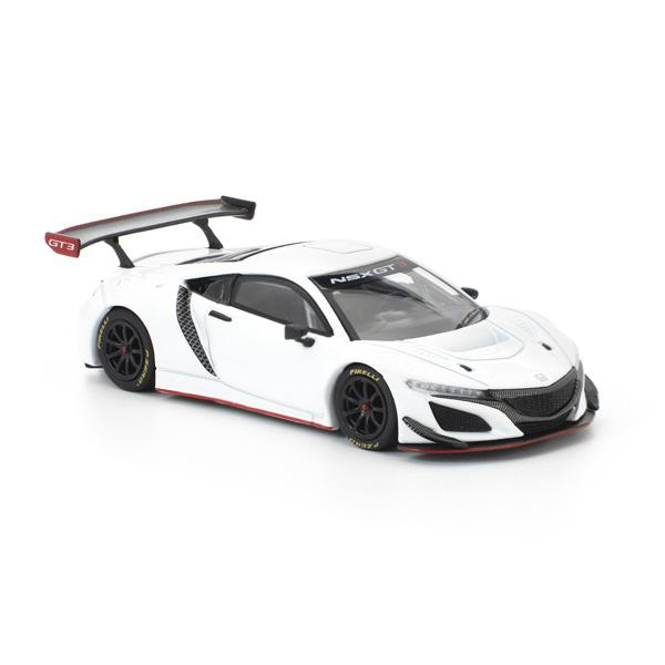 POP RACE 1/64 ホンダ NSX GT3 EVO22 - ホワイト ミニカー PR6402...