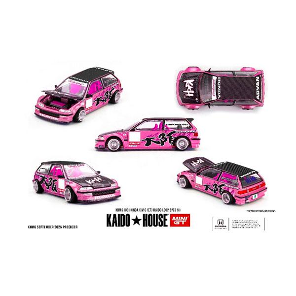MINI-GT 1/64 Honda シビック EF Kaido Loop Spec V1 (左ハン...