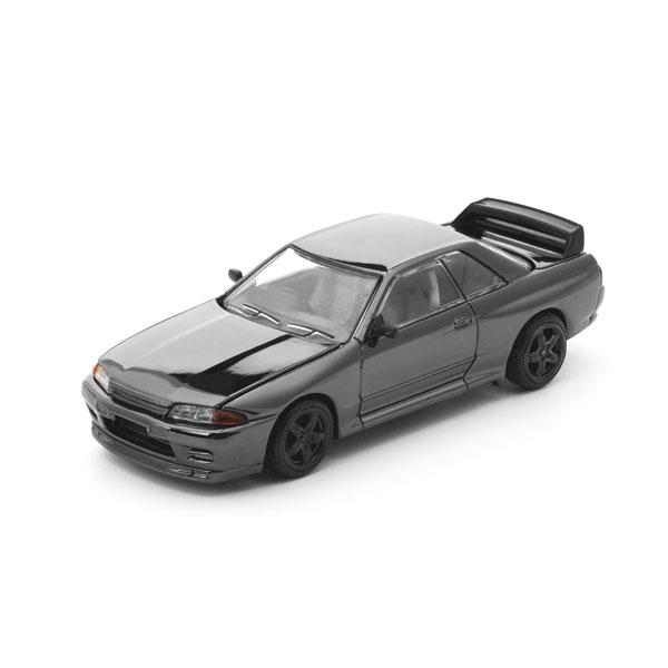 POP RACE 1/64 スカイライン GT-R R32 ダーククローム ミニカー PRDC002...