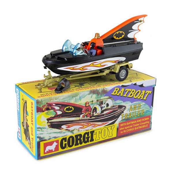 送料無料◆CORGI 1/50 バットボート＆トレーラー バットマン＆ロビン フィギュア付 ミニカー...