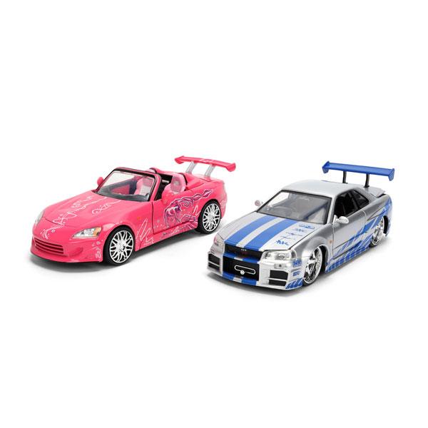 送料無料◆Jada Toys 1/24 F＆F ブライアン GT-R ＆ スーキー S2000 ツイ...