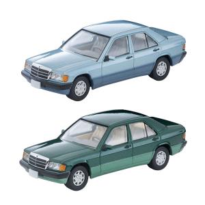 送料無料◆トミカリミテッドヴィンテージNEO メルセデスベンツ 190 E 2種セット (LV-N77c パールブルー/LV-N77d グリーン) 92年式 1/64 ミニカー 【1月予約】