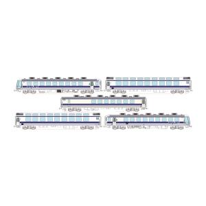 送料無料◆TW-EUC-X トラムウェイ ユーロライナー 基本5両セット (JNRロゴ付) 1/80スケール 鉄道模型 【未定予約】