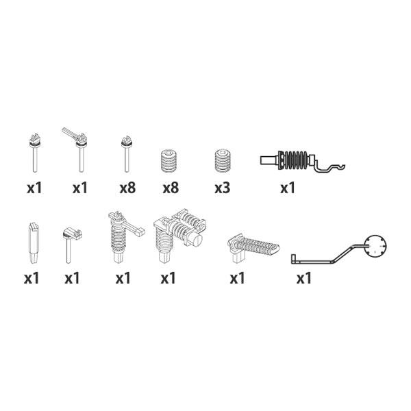 TW-HO-EL003 トラムウェイ 交流・交直流機用屋上パーツ p0107-M03 (成型色：白、...