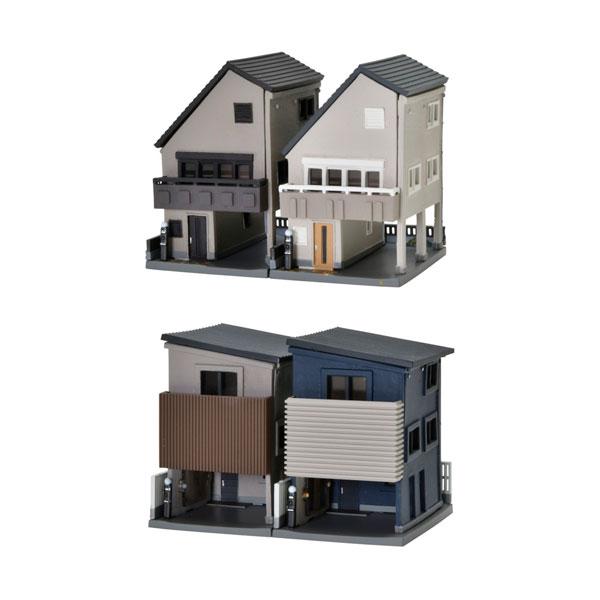 セット販売 338000/338017 トミーテック 建物コレクション 建コレ016-6 狭小住宅A...