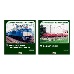送料無料◆セット販売 3024-4/10-2169 KATO カトー EF64 1000 一般色 クーラー搭載車 (グレーHゴム)＋ホキ2500 JR仕様 8両セット Nゲージ 鉄道模型 【11月予約】