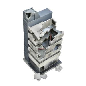 DCM22 ジオコム 1/144 廃ビル 塗装済み情景プラモデル トミーテック