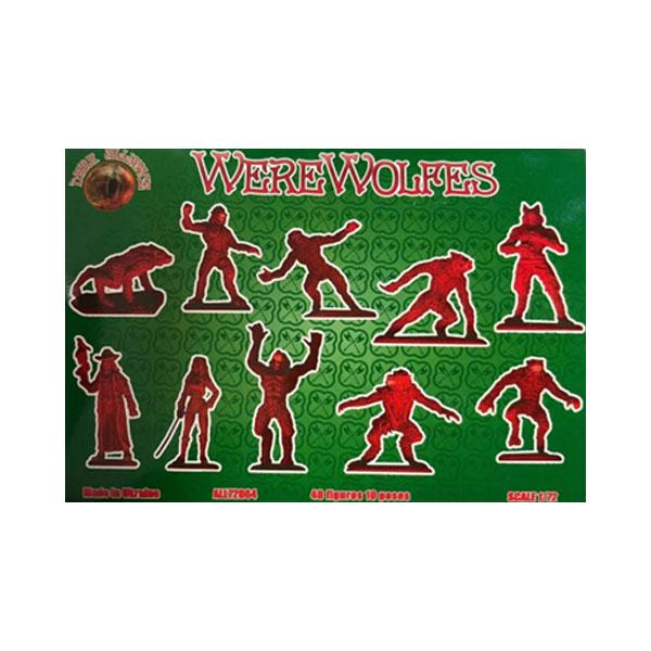 ダークアライアンス 1/72 狼男(WARE WOLFES) 10ポーズ・40体入り プラモデル D...