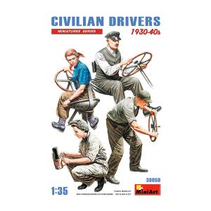 ミニアート 1/35 民間ドライバー 1930-40年代 4体入 プラモデル MA38050