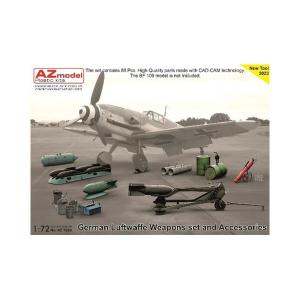 AZモデル 1/72 WW.II ドイツ空軍 装備品セット プラモデル AZM7860の商品画像