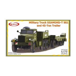 送料無料◆GMU 1/72 米 ダイヤモンド T981 戦車運搬車 ＆ 45トントレーラー プラモデル GU72004 【5月予約】｜でじたみん Yahoo!店