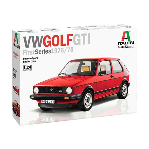 再販 イタレリ 1/24 VW ゴルフ GTI 1976/78 2in1 (日本語説明書付き) プラ...