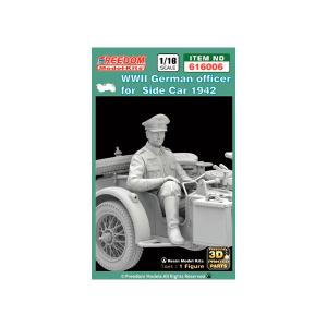 フリーダムモデルキット 1/16 WW.II ドイツ 側車に乗る将校 1942年 ガレージキット FRE616006 【7月予約】｜digitamin