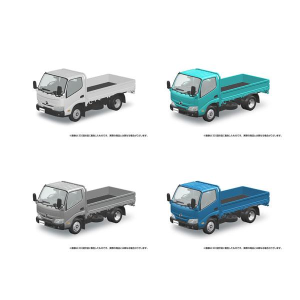 送料無料◆アオシマ 楽プラ スナップキット No.23 1/32 日野 デュトロ 平ボデー 4種セッ...