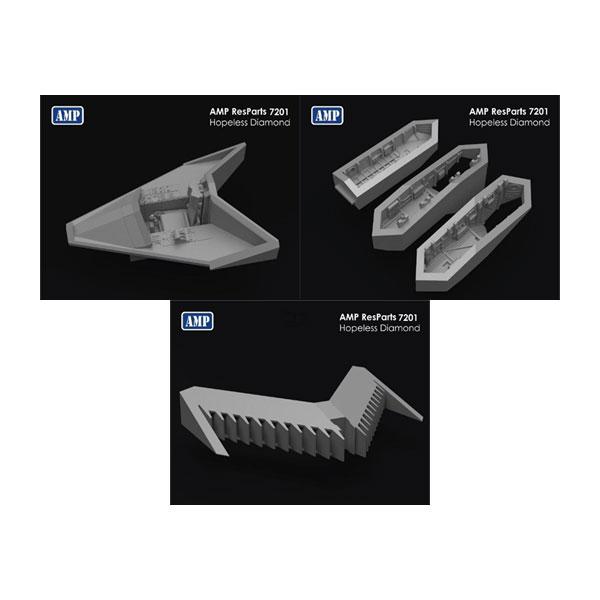 送料無料◆AMP 1/72 ロッキード “ホープレス・ダイアモンド” ディテールアップパーツセット ...