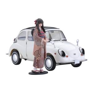 ハセガワ 『旧車GIRLS』 1/24 スバル 360 デラックス w/フィギュア
