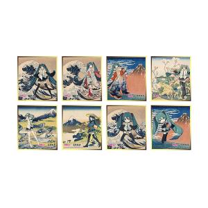 送料無料◇Presence 葛飾北斎×初音ミク シリアルナンバー入り A3