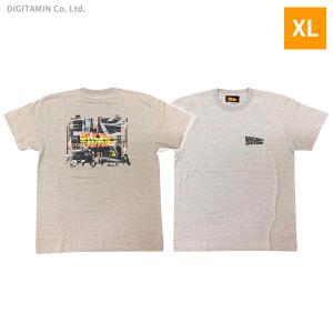 YUTAS バック・トゥ・ザ・フューチャーTシャツ BTTF デロリアンxロゴA GR XLサイズ◆ネコポス送料無料（ZG74678）