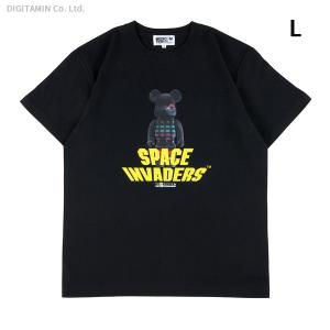 送料無料◆メディコム・トイ MLE SPACE INVADERS シリーズ BE＠RTEE “SPACE INVADERS” BLACK  Lサイズ 21MLE-SI-TE-01（ZG93560）｜digitamin