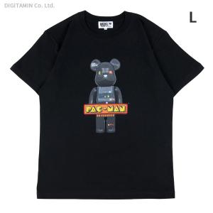 送料無料◆メディコム・トイ 21MLE-PAC-TE-01 BE＠RTEE “PAC-MAN TEE” BLACK Lサイズ（ZG94483）｜digitamin