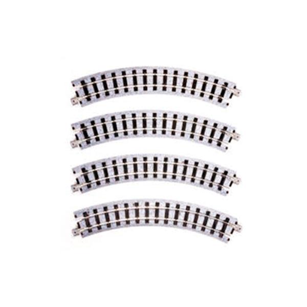 52-220 KATO カトー ナローゲージユニトラック 曲線線路R183-45°(4本入) 00-...