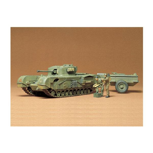 タミヤ 1/35 ミリタリーミニチュアシリーズ No.100 イギリス チャーチル・クロコダイル戦車...
