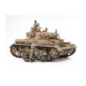 タミヤ 1/35 ミリタリーミニチュアシリーズ ドイツIV号戦車F型・伝令バイクセット 北アフリカ戦線 プラモデル 25208 （ZS119946）｜digitamin