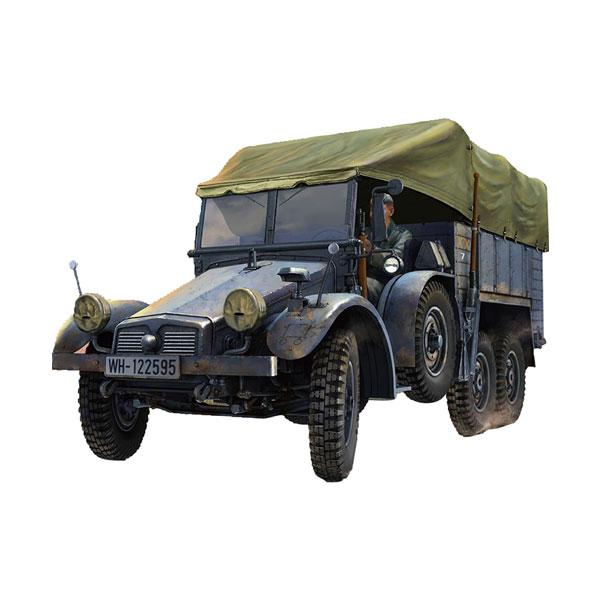 ブロンコモデル 1/35 独・クルップ・プロッツェKfz.70兵員輸送車・全幌付 エッチングパーツ付...