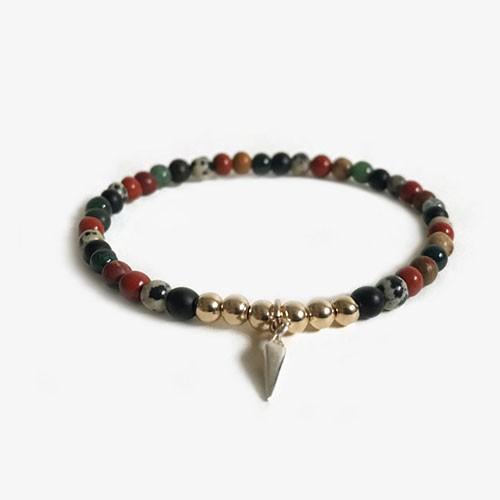 パワーストーン ブレスレット ブランコ トレイル アースゴールドジャングル アメリカ製 天然石 ハン...