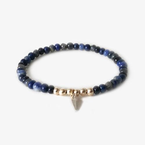 パワーストーン ブレスレット ブランコ トレイル ネイビーゴールド アメリカ製 天然石 ハンドメイド...