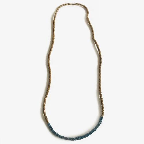 シードビーズ ネックレス ブランコ トレードネックレス ゴールド ビーズネックレス ハンドメイド ア...