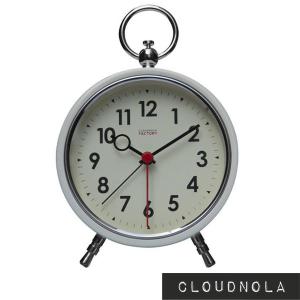 クラウドノラ ファクトリー アラームクロック ホワイト 置時計 時計 テーブルクロック おしゃれ CLOUDNOLA Factory Alarm Clock｜digstore
