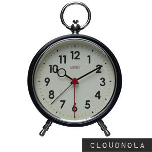 クラウドノラ ファクトリー アラームクロック ブラック 置時計 時計 テーブルクロック おしゃれ CLOUDNOLA Factory Alarm Clock｜digstore