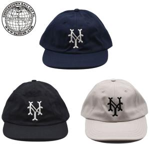 クーパーズタウン ボール キャップ NEWYORK CUBANS1947 ブラック ネイビー ストーン 帽子 アメリカ製 cooperstown ball cap｜digstore