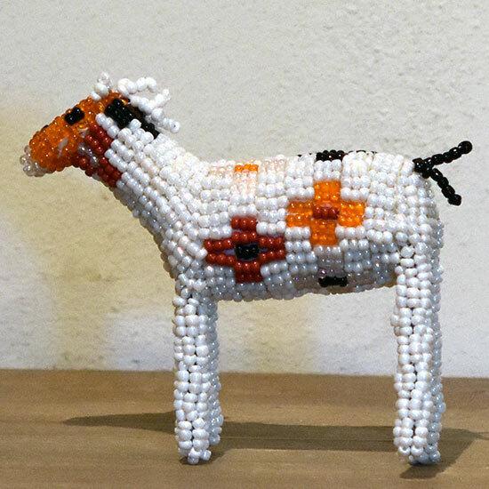 モンキービズ　サウスアフリカ　ビーズ細工 ビーズドール アニマル インテリア 置物　MONKEYBI...